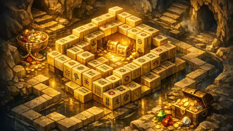 Mahjong Treasure Quest: Kachel – Die Magie des Schatzjagd-Modus header