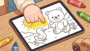 Jeu de Coloriage: Bébé Couleur, une activité simple pour les petites pauses header